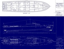 HIGGINS PT BOAT BLUEPRINT PLANS PT-5. PT-61 WW2 TORPEDO NAVY DVD 1940's DRAWINGS