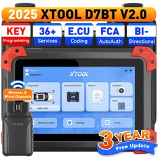 2025 XTOOL D7 BT V2.0 Wired & Wireless Auto Bi-Directional Diagnostic Scan Tool 