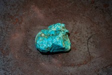 Natural Gem Hard Iron Mask Turquoise Nugget!RARE! RARE! New Mexico! 12 Grams!