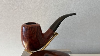 Savinelli Autograph Size 5 Handmade Italy Estate Pipe Bent Briar