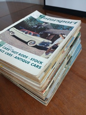 Motorsport Vintage Motorsport Magazine Lot Multiple Issues Automobile 57 mags