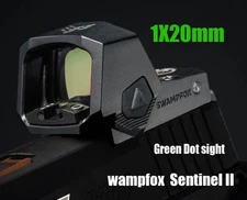 Swampfox Sentinel II 1x20mm Green Dot Sight 3 MOA RMSc Footprint Optic Sight New
