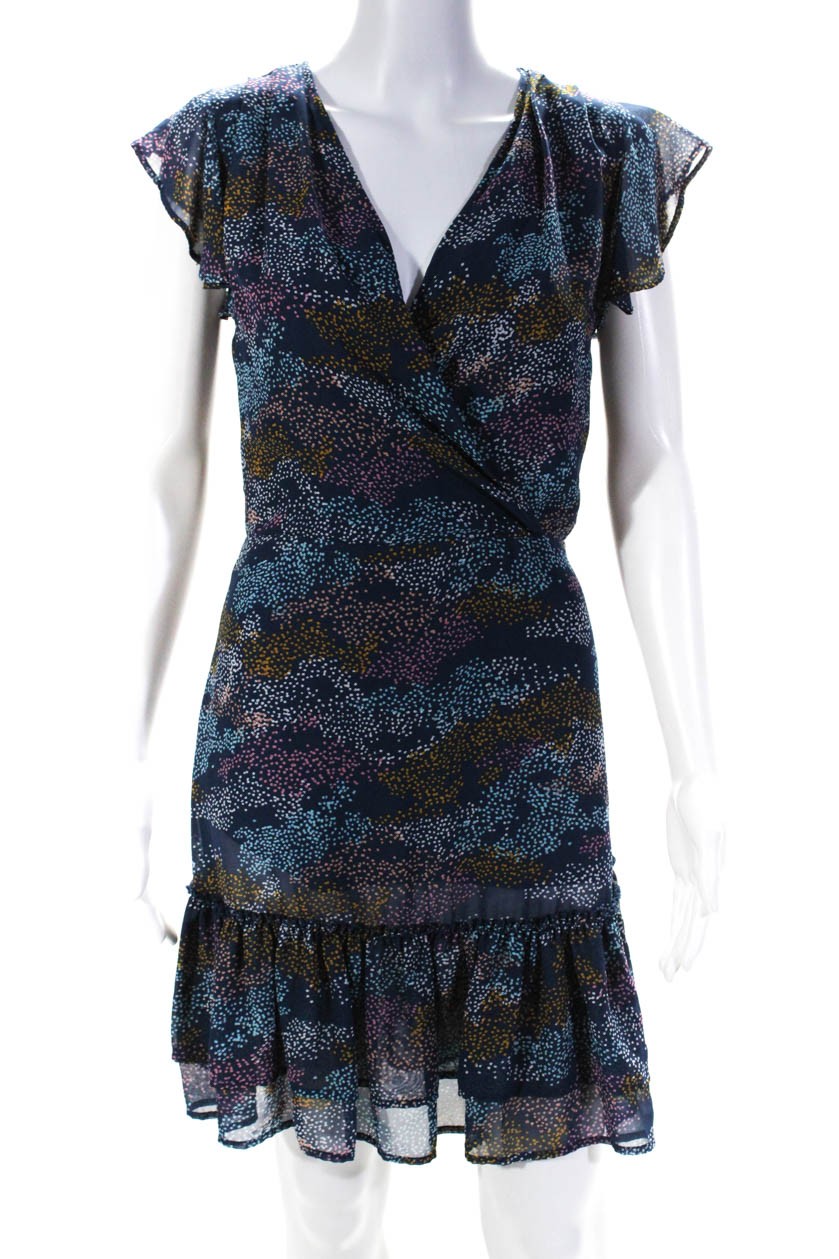 Slate & Willow Womens Confetti Printed Flutter Sl… - image 1