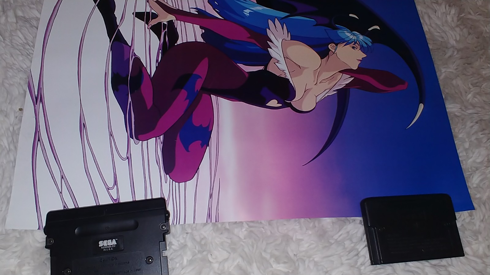 Vampire Hunter Darkstalkers OVA JPN Poster Capcom Import Playstation Sega Saturn