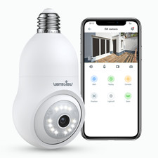 Wansview G6 2K Light Bulb Camera, Pack of Two