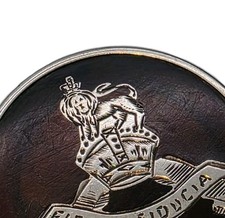 Antique Victorian Queen Victoria Royal Army Military Silver Shell Brooch Royalty