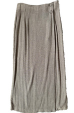 VINTAGE 90'S Compagnie Internationale EXPRESS Long Maxi Wrap Brown Skirt Size 9