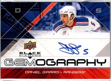 2008-09 Black Diamond Gemography Daniel Girardi Auto #G-DG