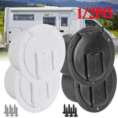 1/2pcs Electric Cable Hatch 30 and 50 Amp Black Cords RV Power Cord Cable Hatch