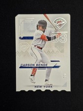 2025 Prospect Edition Carson Benge Ticket Stub Die-Cut Number Match Bookend 3/3