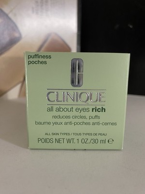 Clinique All About Eyes  RICH Reduces Circles Puffs 1.0 oz/30 ml Large Size