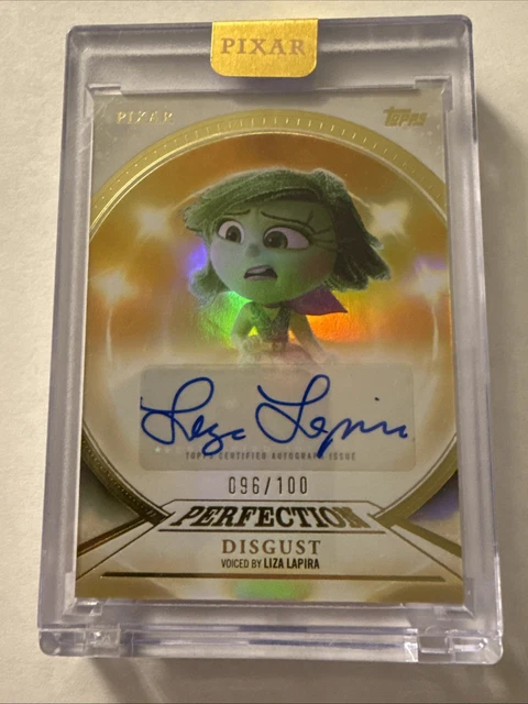 Disgust Voiced By Liza Lapira 2025 Disney Pixar Gold Perfection Auto #096/100 Sp