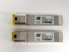 Lot of 2 Cisco SFP 1000BASE-T Standard Transceiver GLC-TE EXT-Extended Temp 