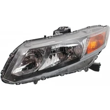 For Honda Civic Headlight 2012 Driver Side CAPA Halogen Coupe/Sedan | HO2502144