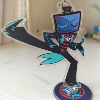 Hazbin Hotel Vox Voxal Rotatable Acrylic Desktop Stand Figure Decor Fans 10CM