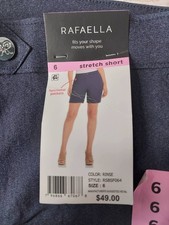 Rafaella Size 6 Rinse Colored Stretch Short