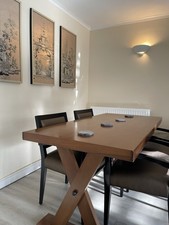 Luxury Solid Wood Table – Hotel Grade | Heavy Duty | Versatile Use