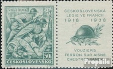Timbres Tchécoslovaquie 1938 Mi 393Zf avec ornement (complète edition) neuf avec