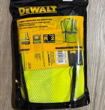 New DEWALT DSV521 Heavy Duty Class 2 Surveyor Vest Hi-Vis Yellow, Medium