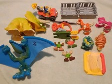 Jurassic Park Junior PlaySkool Lot Of4 Playsets Raptors,Triceratops,Pterodactyl