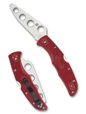 Spyderco Endura 4 Trainer Training Knife C10TR Trainer Blade Red FRN Handle