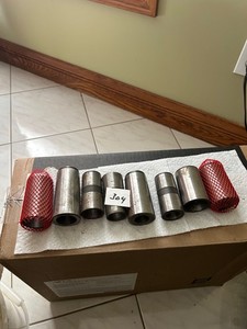 8 PIECES MORSE TAPER SLEEVE ADAPTERS VARIOUS SIZES USED EXCELLENT CONDITION #304