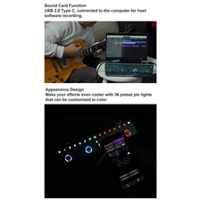 Electric Guitar Effect Pedal Multi Effects Processor With 36 Editable Presets