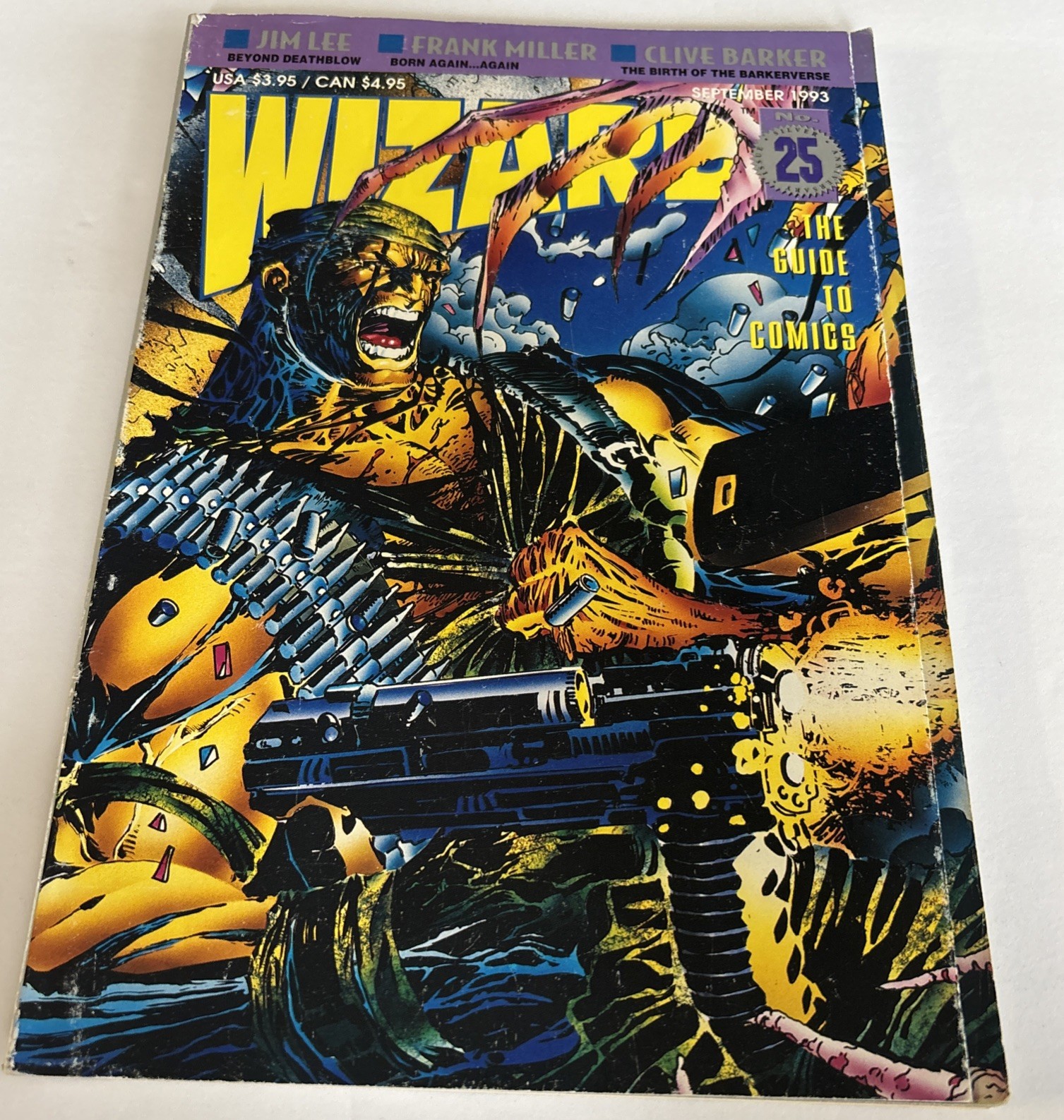 Wizard Magazine #25 - Foil Anniversary Collectors Edition w/Cert Jim Lee Cover