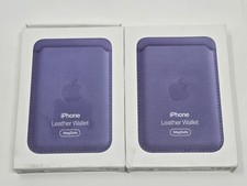 Genuine Apple iPhone Leather Wallet Case with MagSafe Find My Wisteria