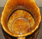 Stoneware PITCHER Fox Boar Hunt Scene Rockingham Glaze Bennington Glaze 9.25" — photo 7