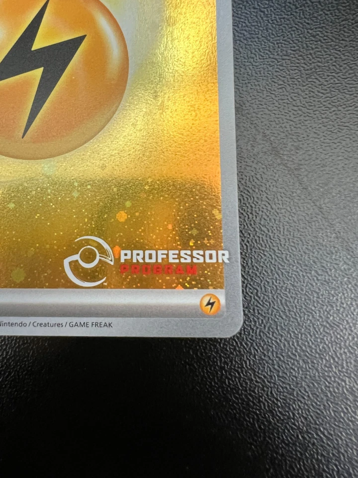 Pokemon Basic Lightning Energy SVE 004 Professor Program 2023 Cosmos Holofoil NM - Image 4 of 4