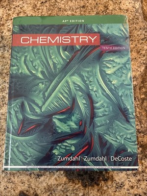 Chemistry 10th Edition Zumdahl Zumdahl DeCoste Hardcover Cengage