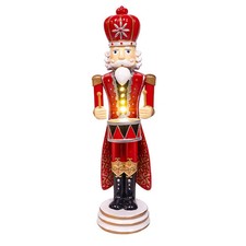 Kurt Adler Battery Operated Lighted King Nutcracker Table Piece JEL1421