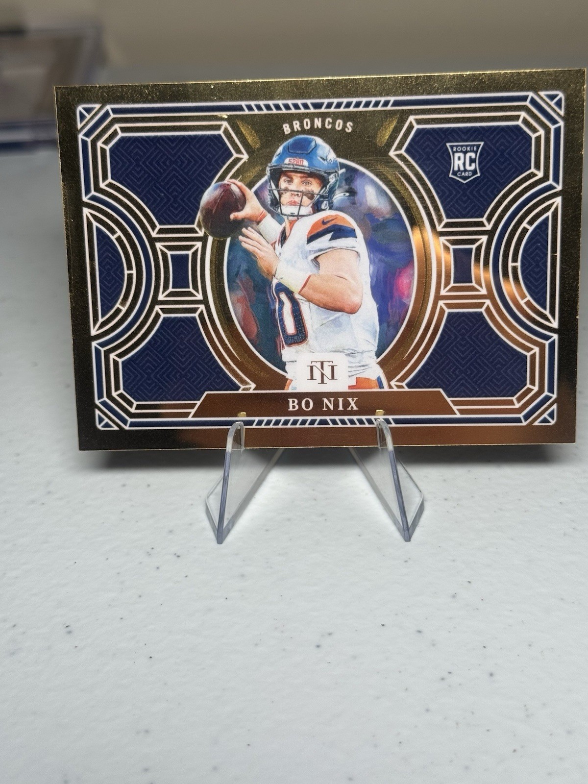 Bo Nix Panini National Treasures Treasure Hunt #8 Gold