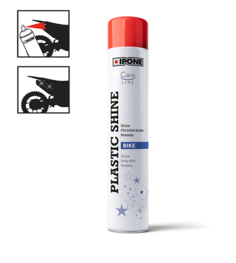 BOMBOLETTA PLASTIC SHINE SPRAY SILICONE IPONE 750 ml Ravviva Plastiche Carene