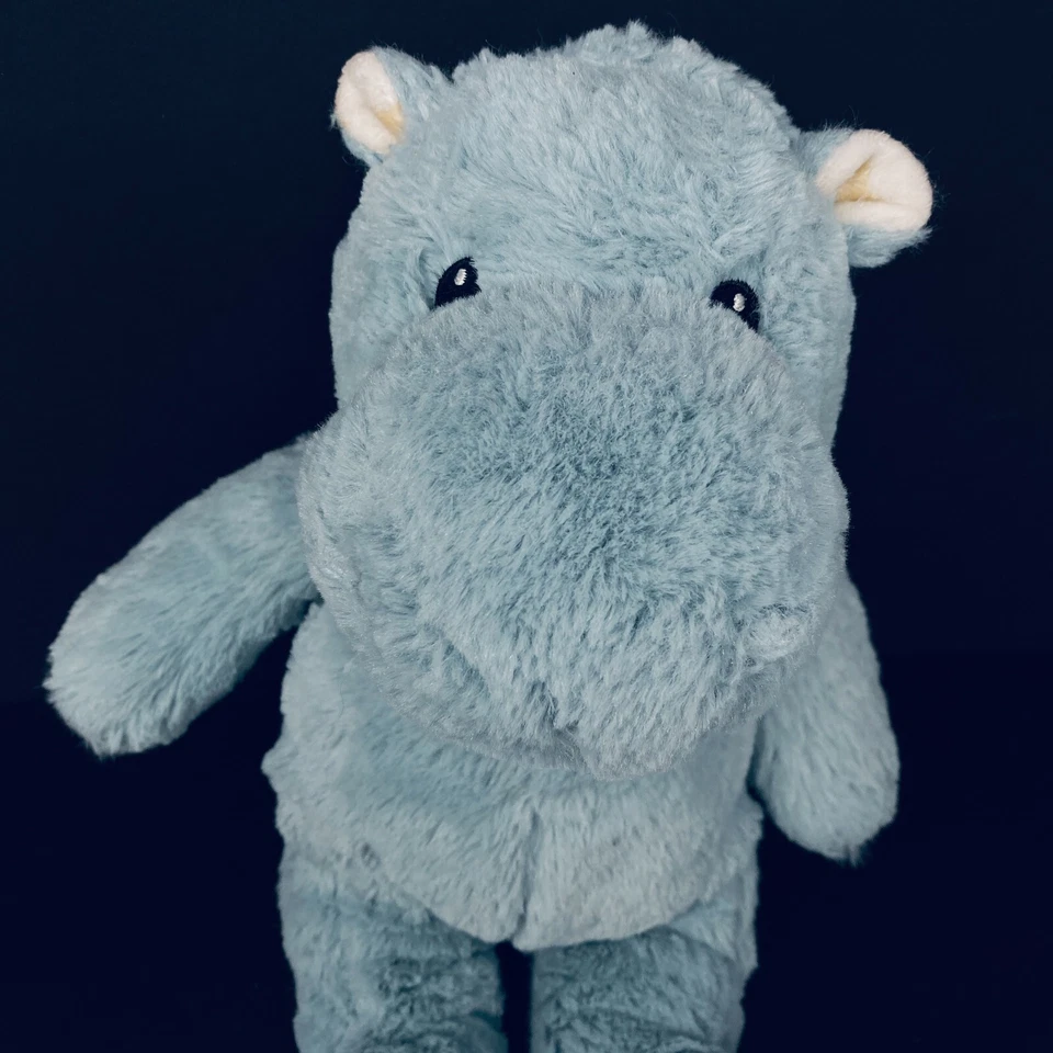 Juguete de peluche Cloud B Hugginz azul hipopótamo estrellas doradas orejas pies 14” Foto 2 de 4