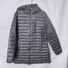 Spire Womens Puffer Jacket Gray Long Fit Women’s Size Xl