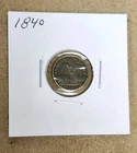 1840 "No Drapery" Seated Half Dime - High Gr. - Original - Full LIBERTY - Toned