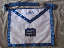 Masonic Chaplain Officer Apron Freemason Blue Lodge Fraternity NEW 