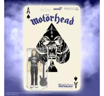 Super7 Motorhead Ace of Spades Lemmy Kilmister 3.75'' ReAction Figure MOC