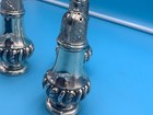 SALT & PEPPER SHAKERS W.B. SILVER OR SILVER-PLATED 5"  SET OF 3 DAMAGES VINTAGE — photo 5