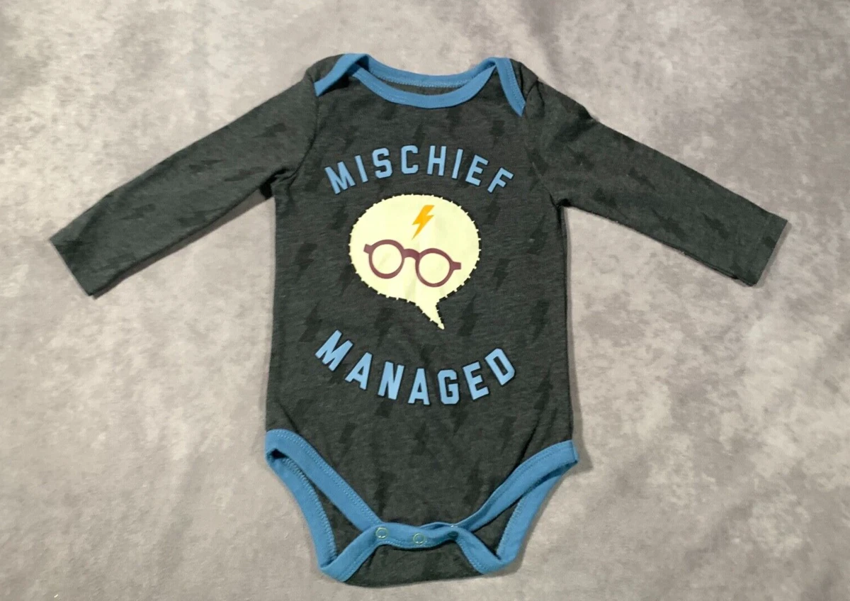 Harry Potter Mischief Managed Body Suit One Piece Baby 6 9 months