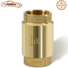 In-Line Check Valve 1-1/4 " Brass Female Pipe Thread fits for Most Pumps