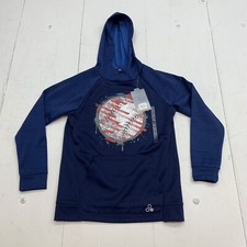 Tek Gear Boys Blue Fleece Graphic Hoodie Size M
