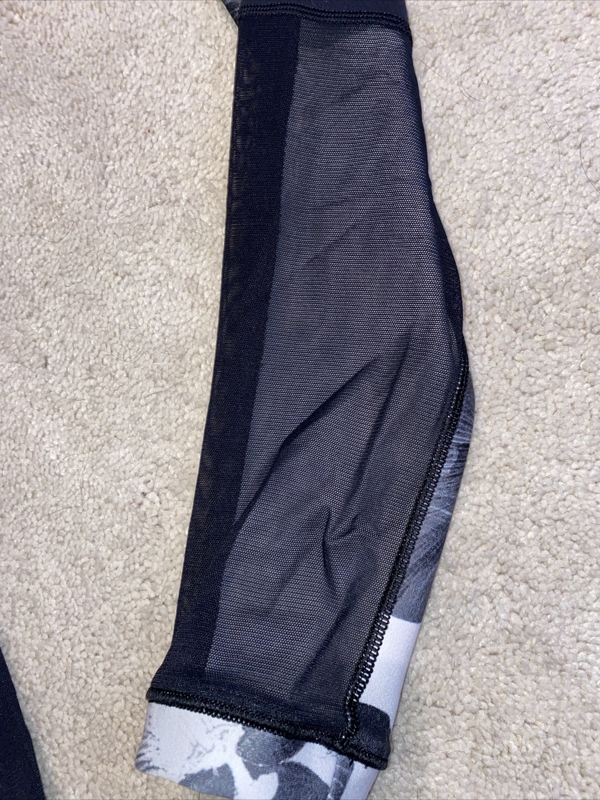 Calia Exercise Leggings Crop Black White Floral M… - image 3