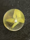 Vintage Marble Yellow Egg Yolk 4 Four Vane Cateye Unique Flow Collectible Toys — photo 9
