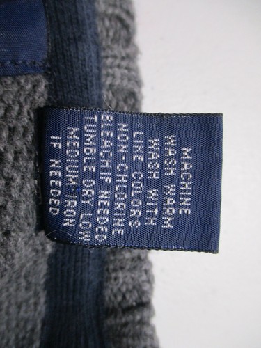 Vintage Polo Ralph Lauren Medium Blue Tag Crew Neck Long Sleeve Knit Sweater - Picture 11 of 12