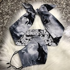 Gothic Witch Headband /Face Mask