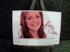 Kara Baker Pre-Print QVC Original Cast Card. Tv Actress Model Presenter