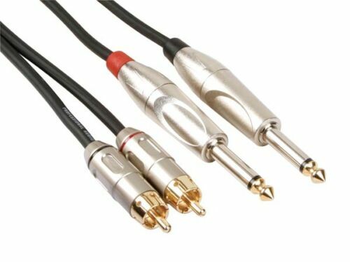 P020c Raccords Jack / Jack 20 Cm Coudes (la Paire) Câbles
